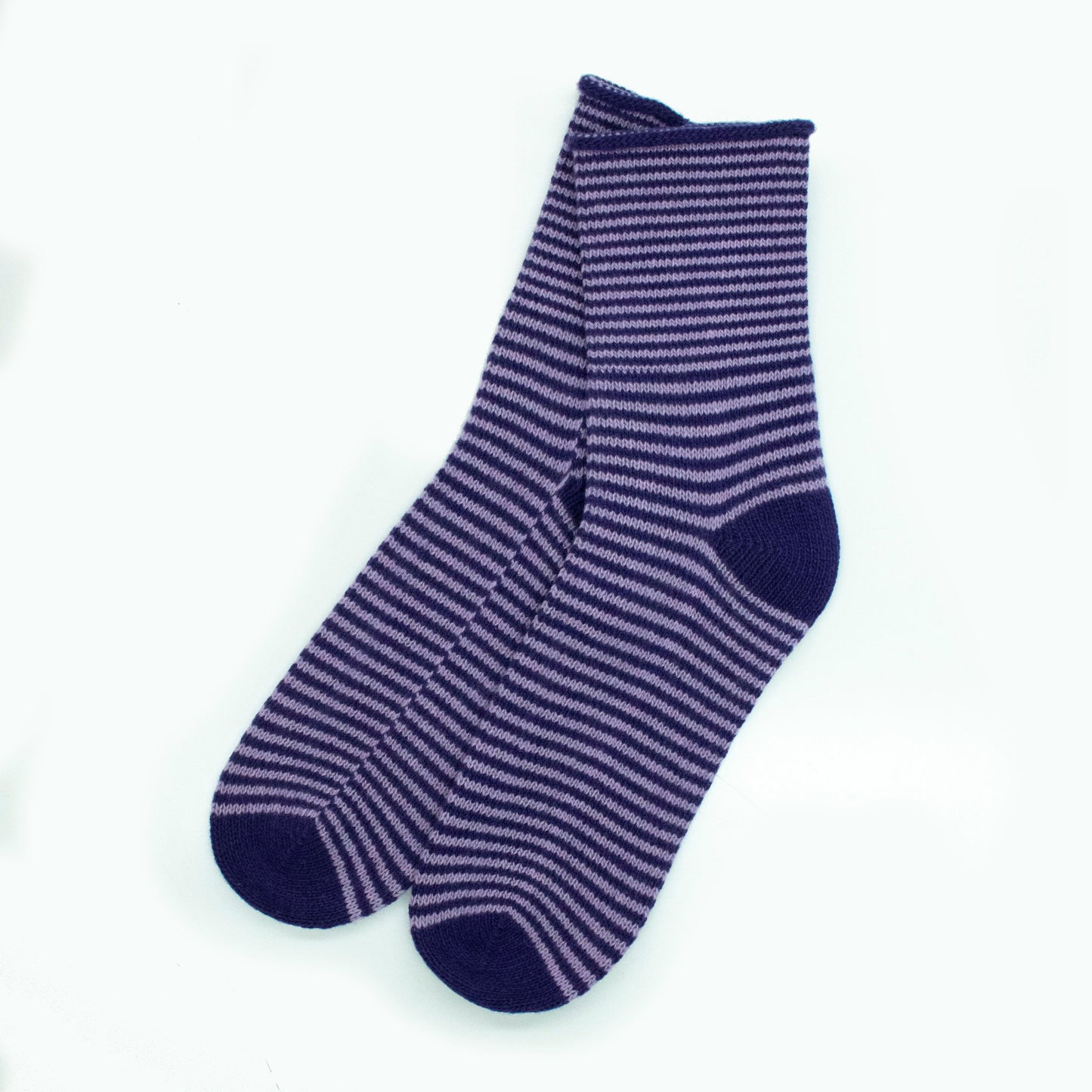 Chaussettes rayées en cachemire pour femmes Portolano