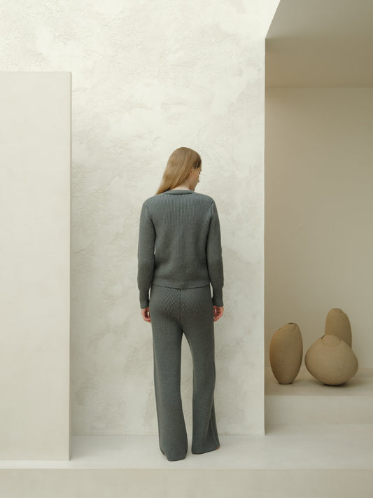 Cardigan en Laine Mérinos Extra Fine