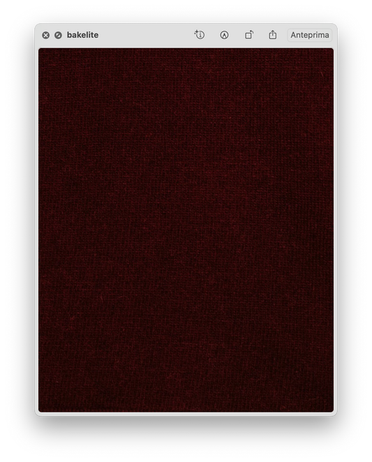 Close-up of Bakelite color fabric for 3D Cashmere Mix Wide Legged Light Pants by Lèmme, showcasing rich Italian knitwear texture.