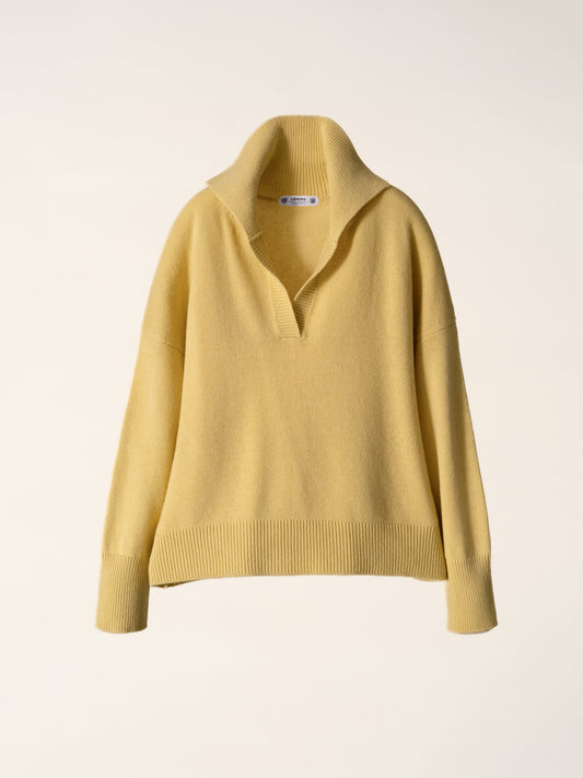 Lässiges Polo-Shirt aus Kaschmir-Mix, italienische Handwerkskunst