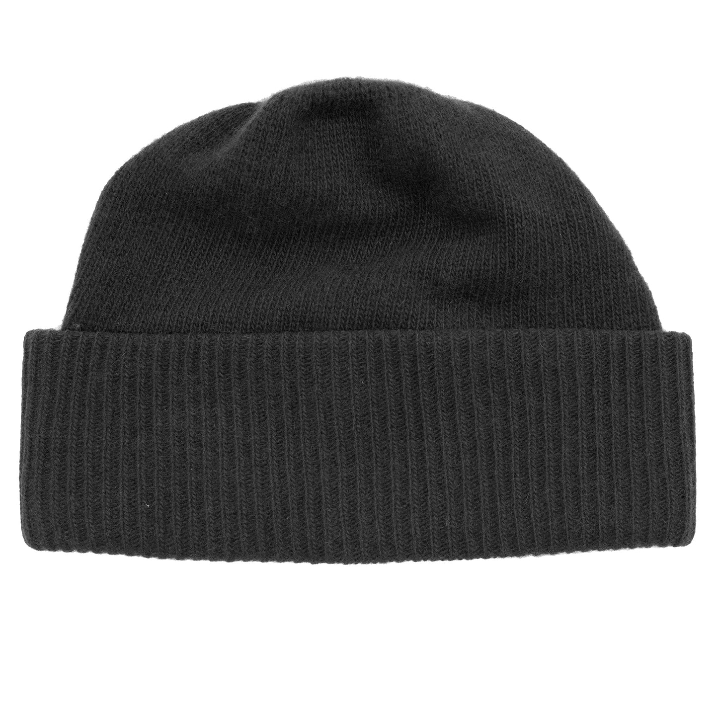 Portolano Men's Cashmere Beanie Hat with Ribbed Cuff