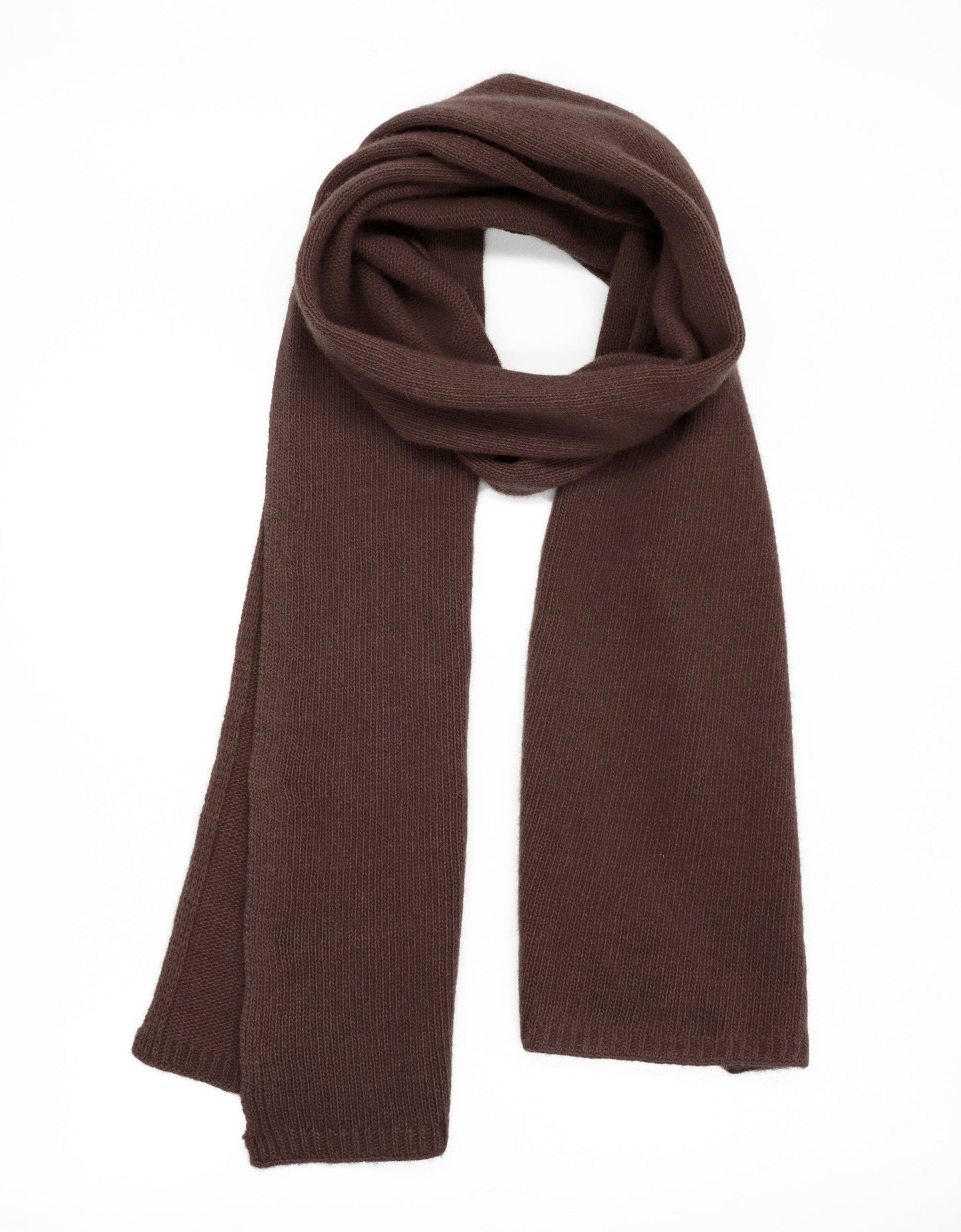 Portolano Men's Cashmere Scarf - Classic Flat Jersey Weave