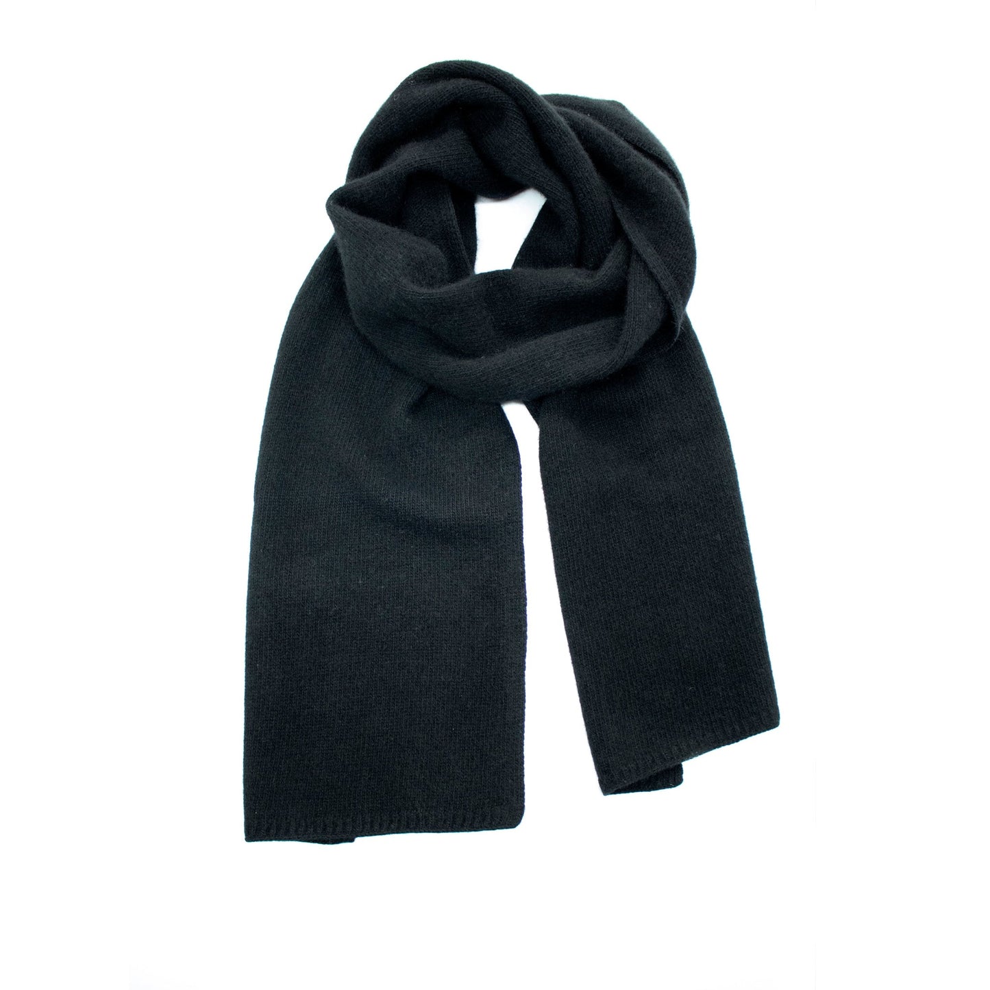 Portolano Men's Cashmere Scarf - Classic Flat Jersey Weave