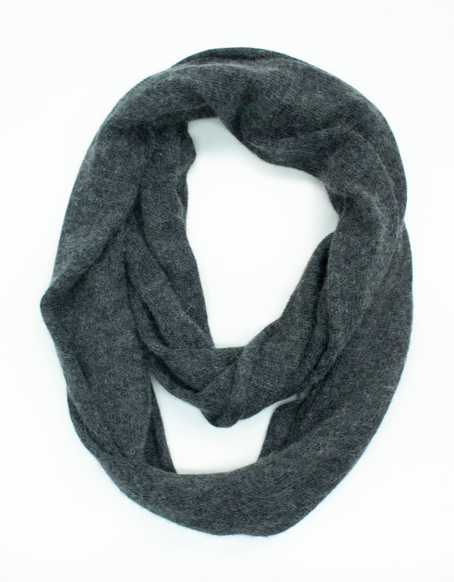 Portolano Women's Cashmere Blend Loop Scarf with Rolled Edges