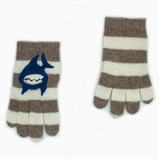 Portolano Kids Cashmere Blend Gloves with Ruffle Detail