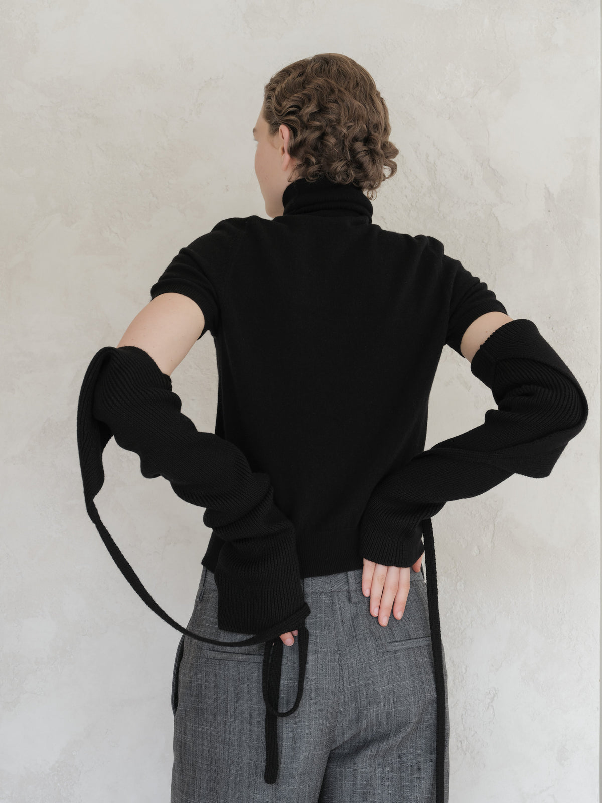 Extra Fine Merino Wool Arm Warmers Italian Knitwear
