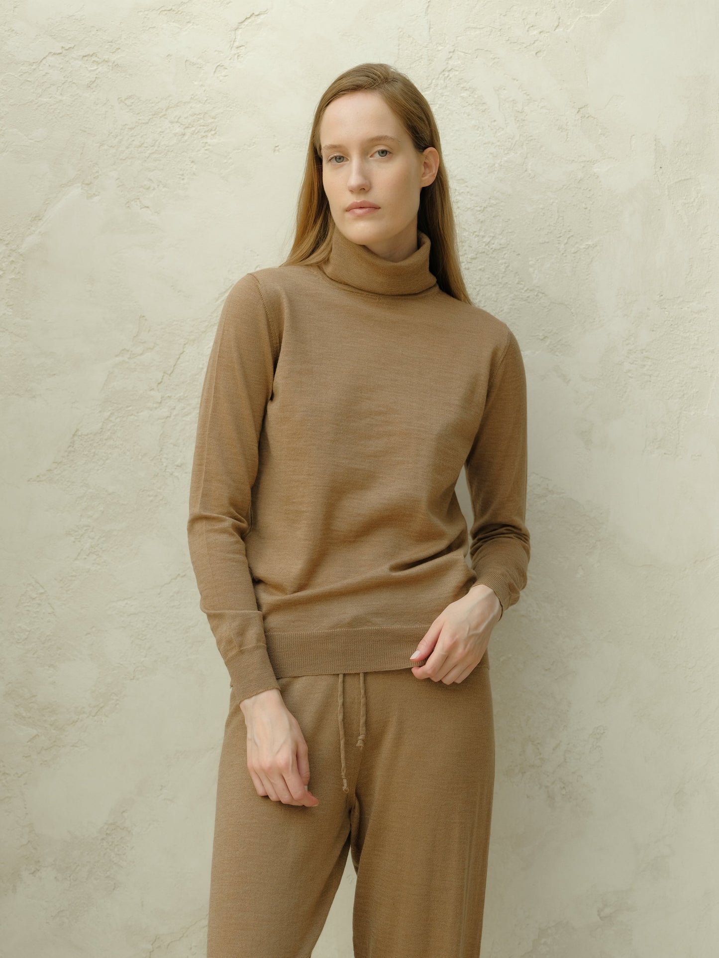 Extra Fine Merino Wool Turtleneck Sweater Italian Knitwear