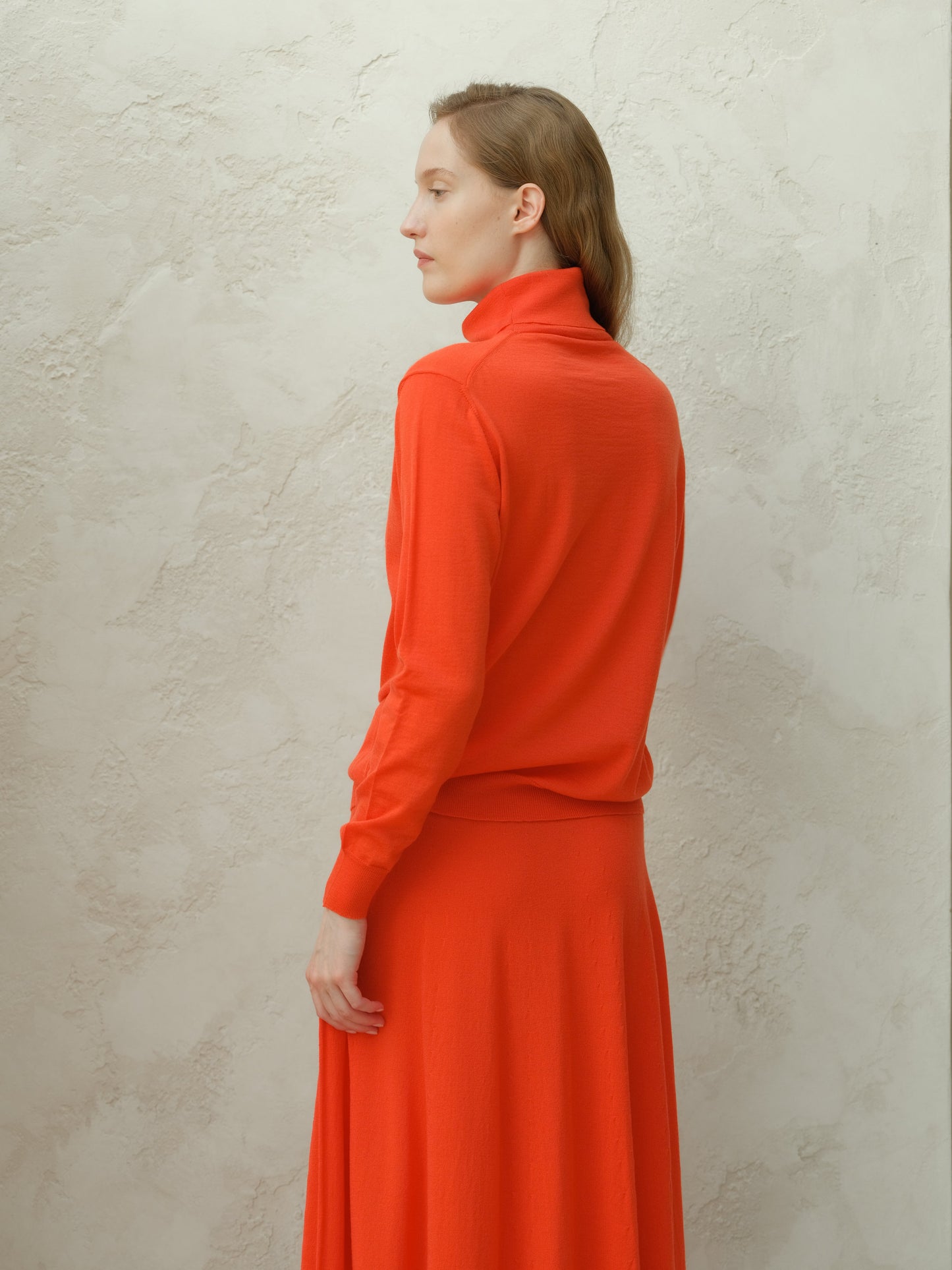 Extra Fine Merino Wool Turtleneck Sweater Italian Knitwear