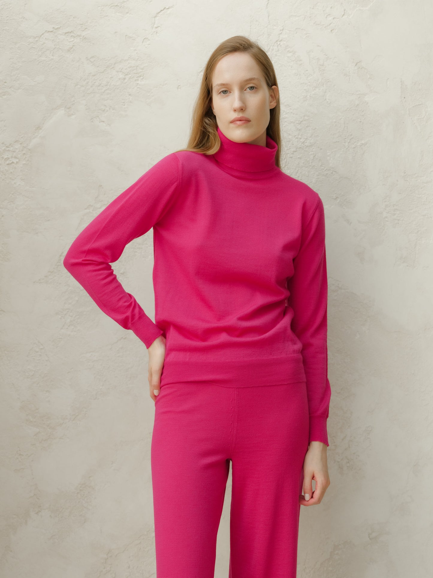 Extra Fine Merino Wool Turtleneck Sweater Italian Knitwear