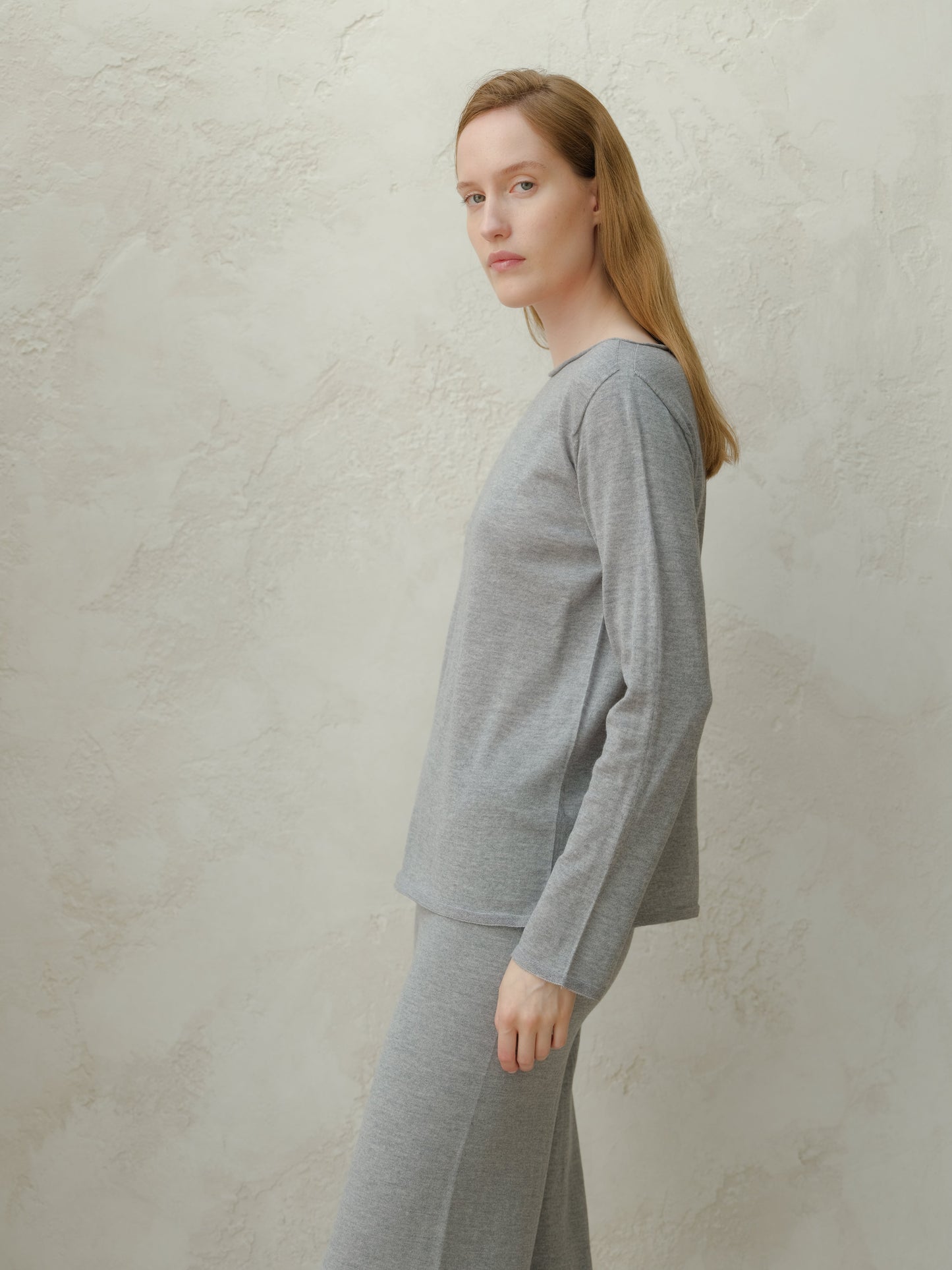 Light grey Extra Fine Merino Wool Cardigan by HenryPawHaven. Sustainable Italian knitwear in premium breathable merino wool.