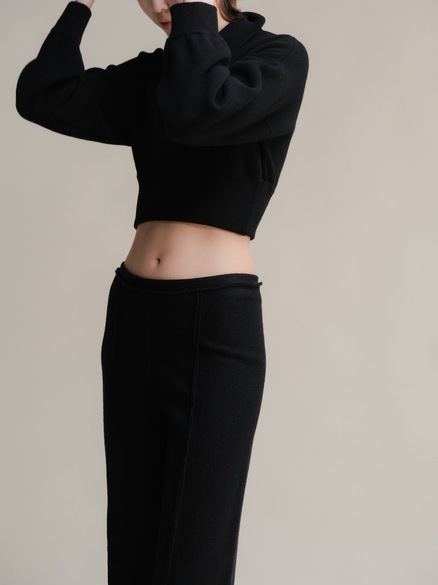 Superfine Lambswool Cropped Polo