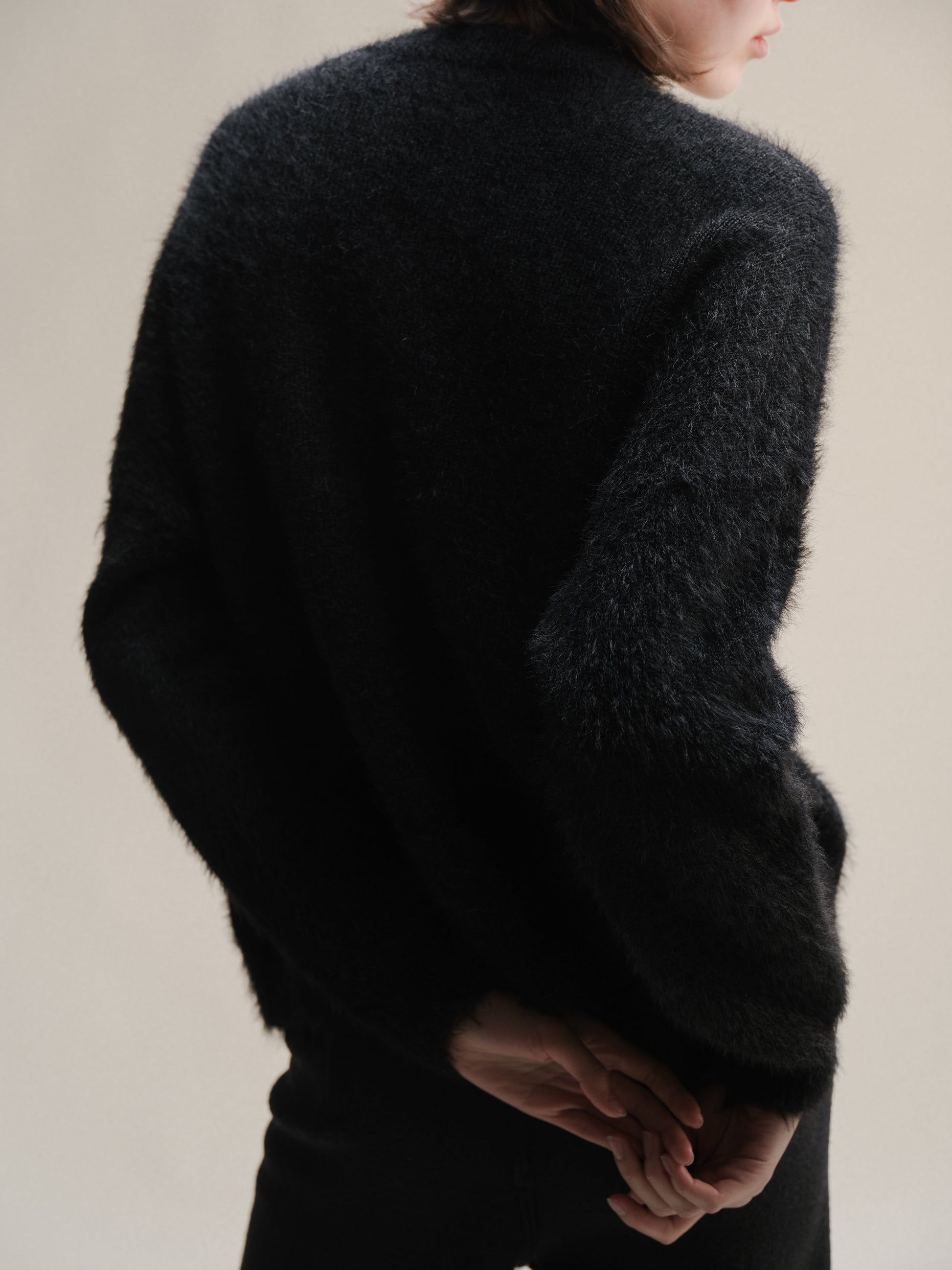 Crewneck in Alpaca Mix-3