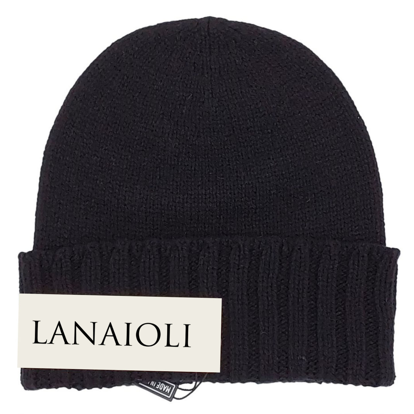 Men's Ribbed Edge Hat with Regenerated Cashmere