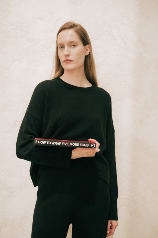 Cashmere Mix Relaxed Crewneck Sweater