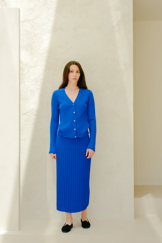 Extra Fine Merino Wool Plissè Skirt - 3D-Knit