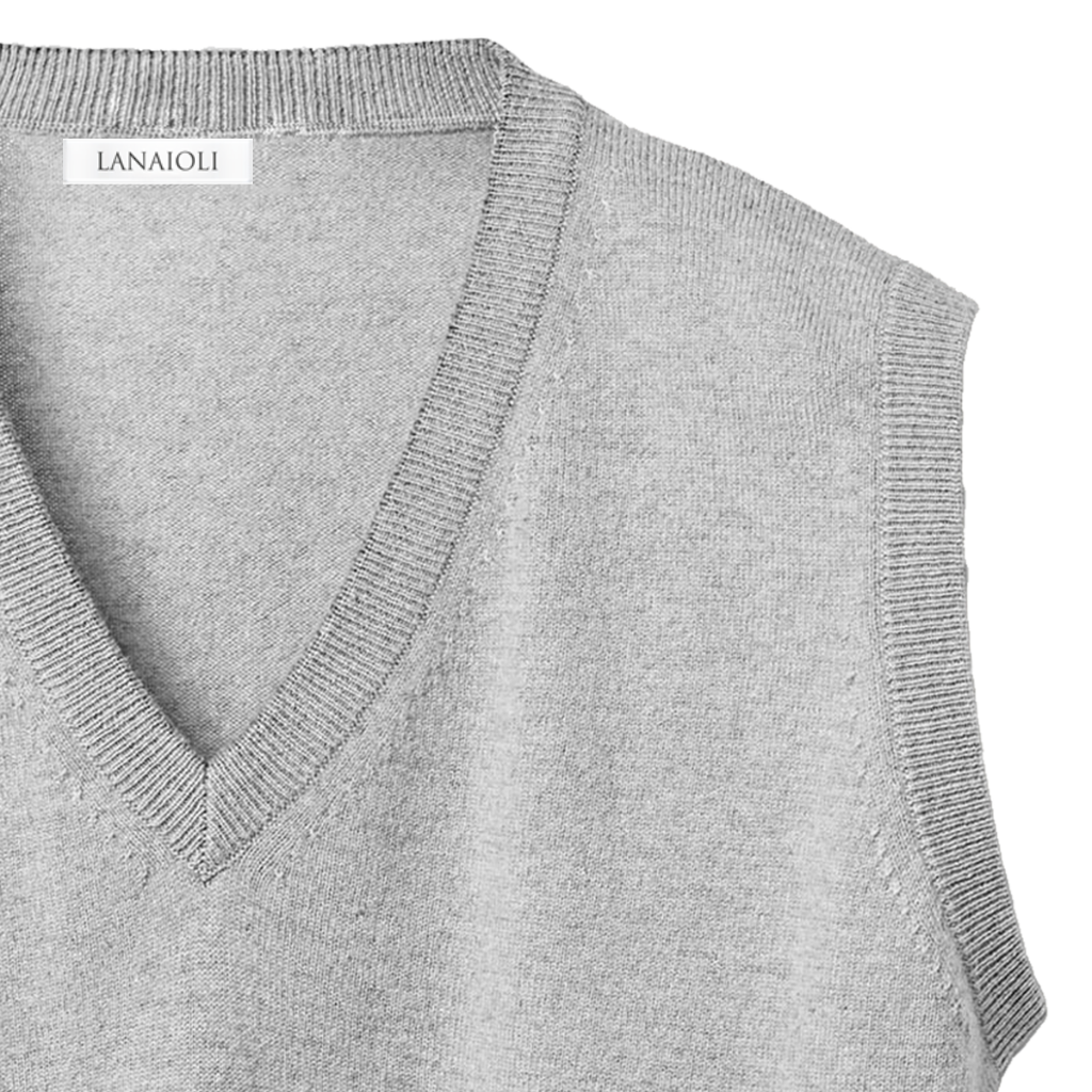 Gilet Uomo Puro Cashmere scollo a V-3