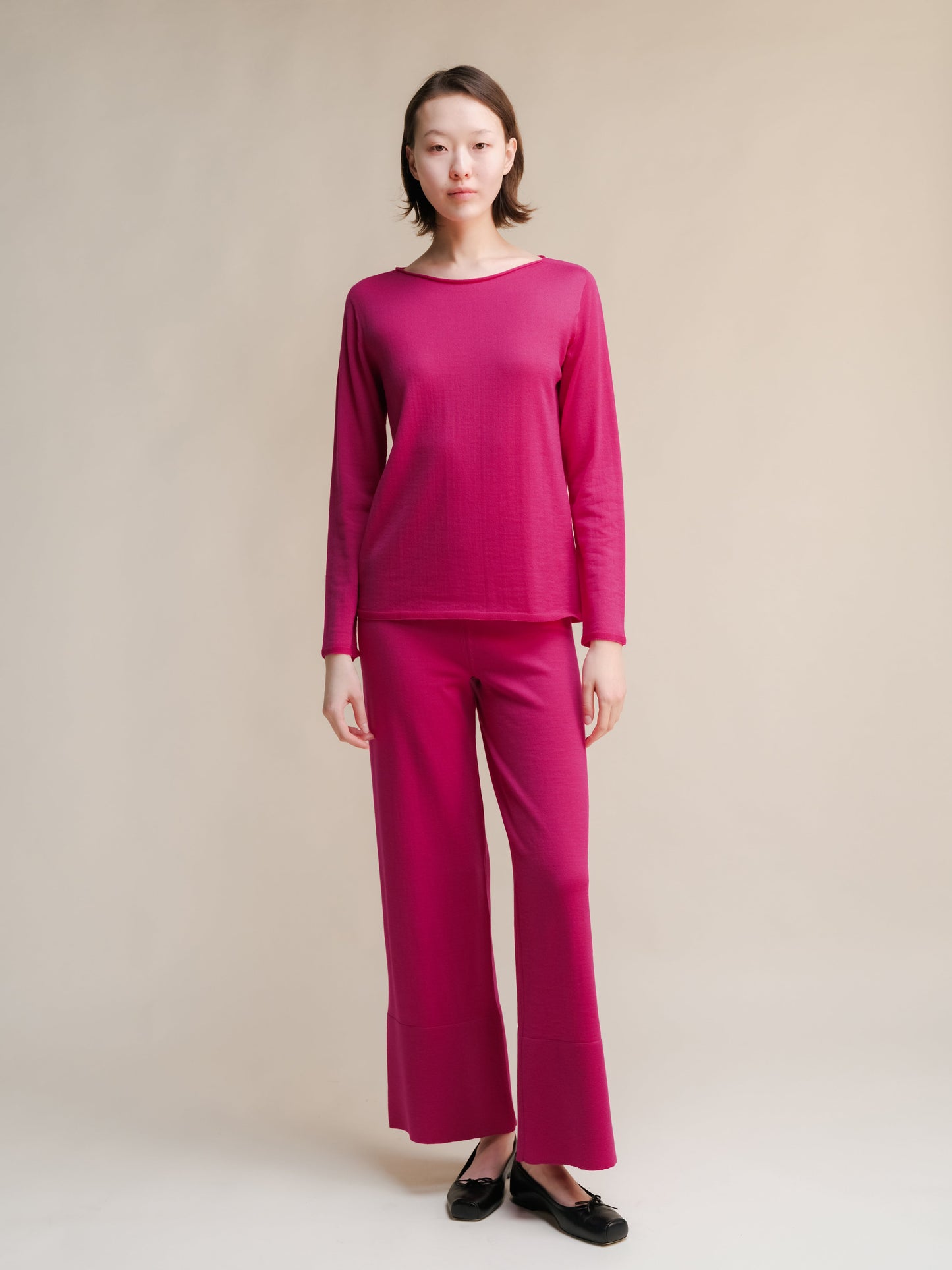 Fuchsia Extra Fine Merino Wool Cardigan from HenryPawHaven. Soft and stylish Italian knitwear in breathable merino wool.