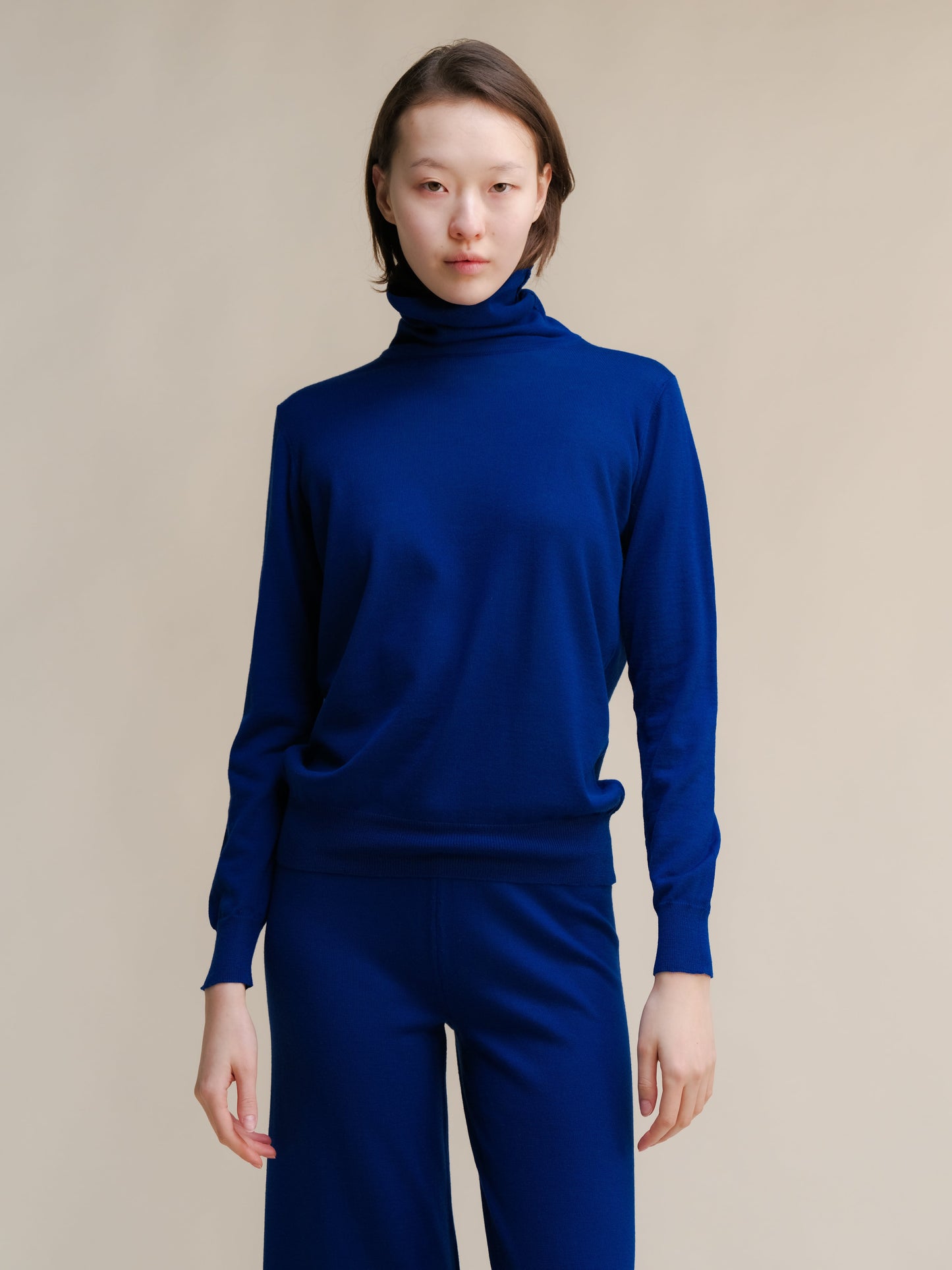 Extra Fine Merino Wool Turtleneck Sweater Italian Knitwear