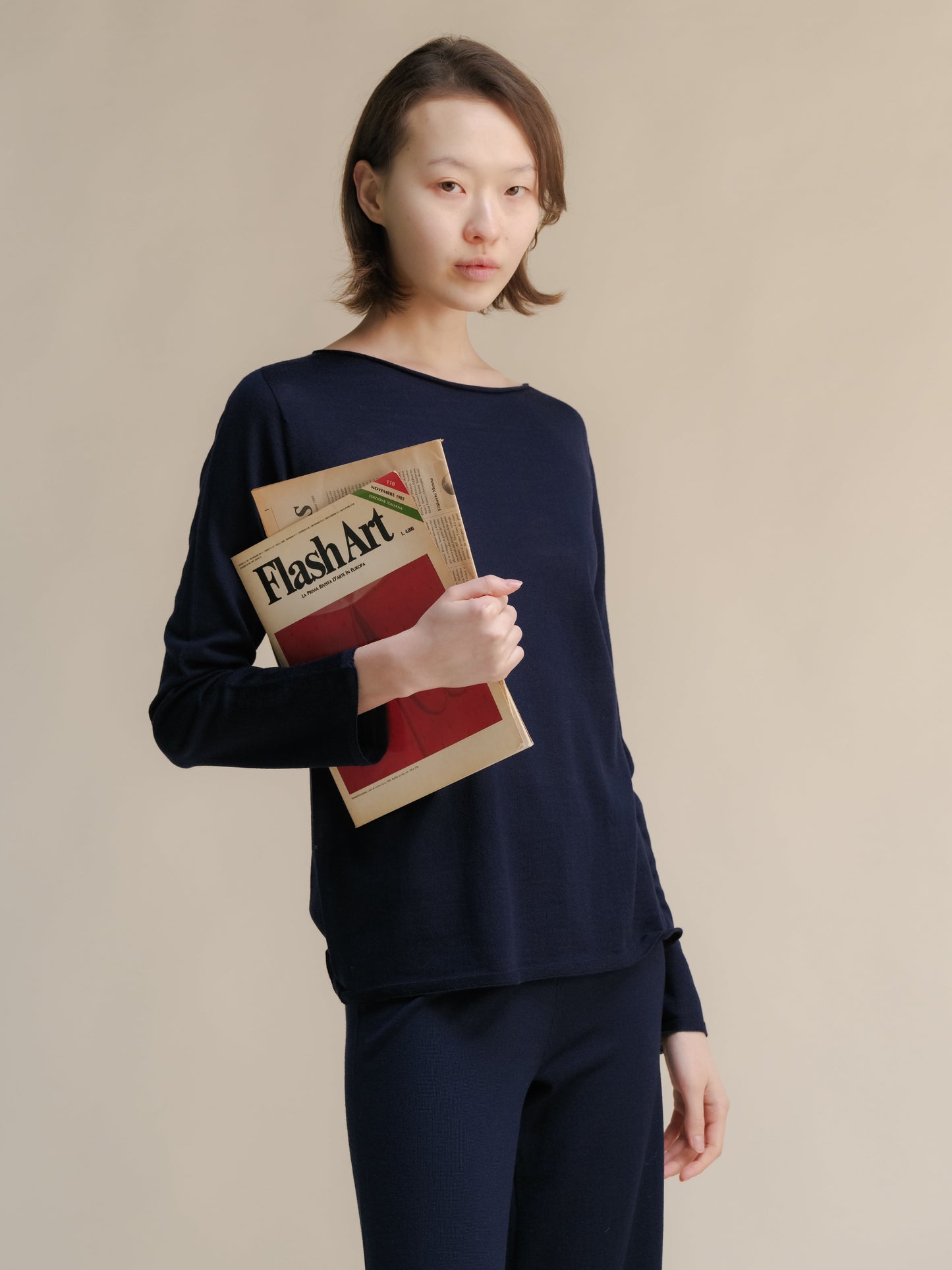 Extra Fine Merino Wool Boatneck Sweater Italian Knitwear