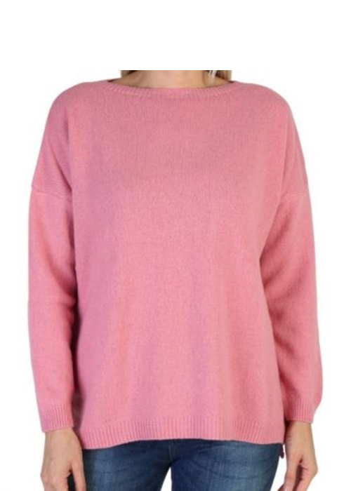 Maglia Donna Over Scollo Barca Cashmere Rigenerato-17