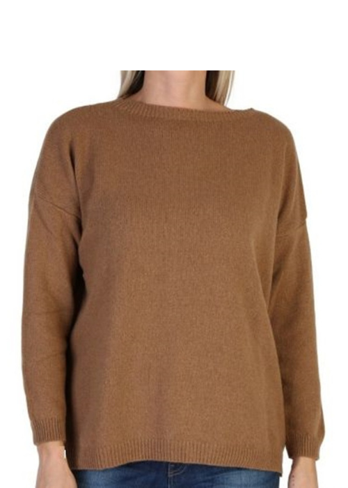 Maglia Donna Over Scollo Barca Cashmere Rigenerato-10