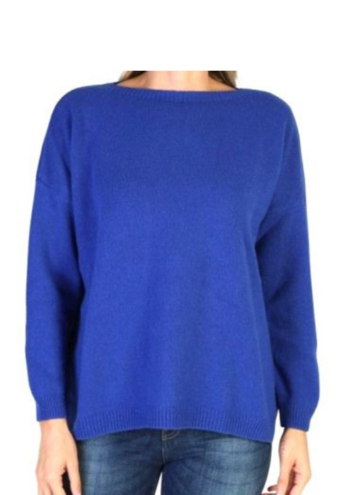 Maglia Donna Over Scollo Barca Cashmere Rigenerato-8