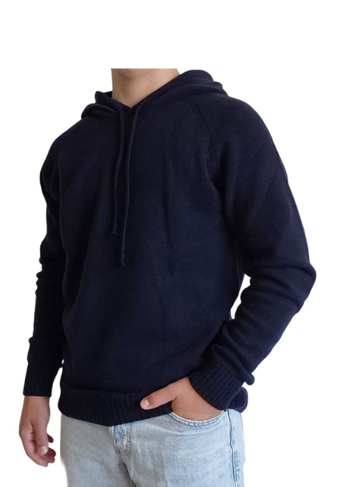 Men's Recycled Cashmere Hooded Sweater