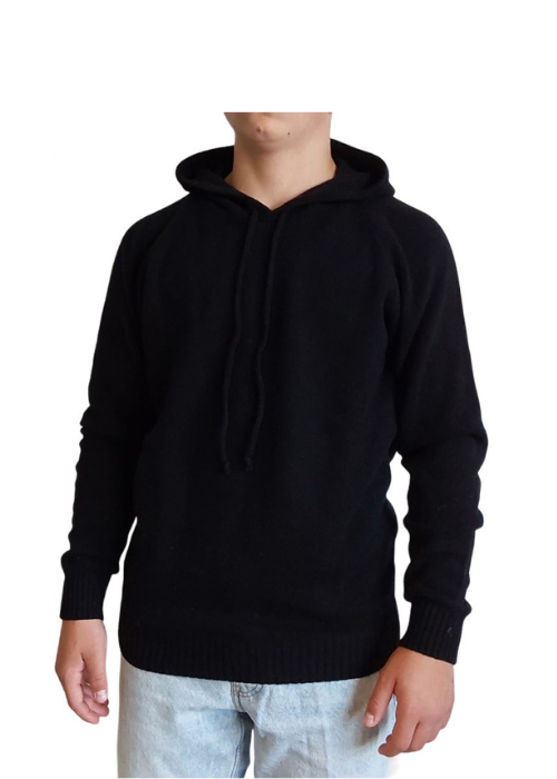 Men's Recycled Cashmere Hooded Sweater