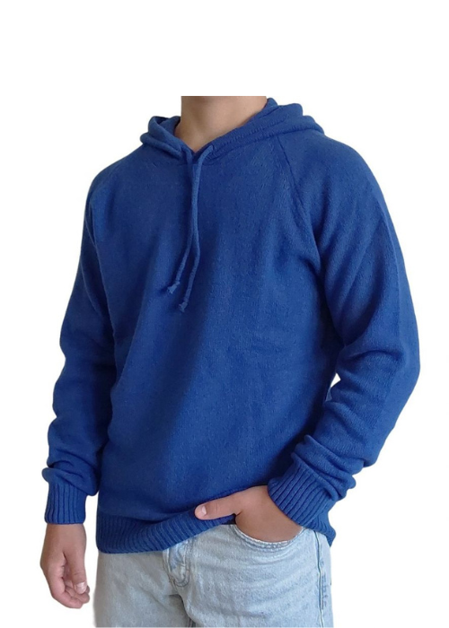 Men's Recycled Cashmere Hooded Sweater