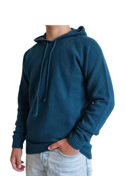 Men's Recycled Cashmere Hooded Sweater