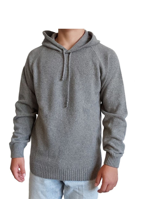 Men's Recycled Cashmere Hooded Sweater