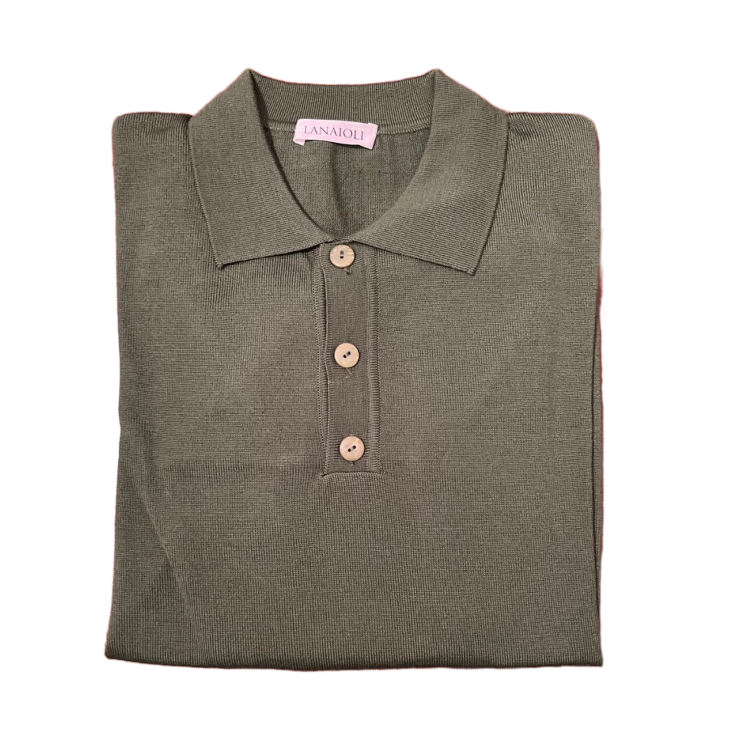 Polo uomo manica lunga in lana merino extrafine-4