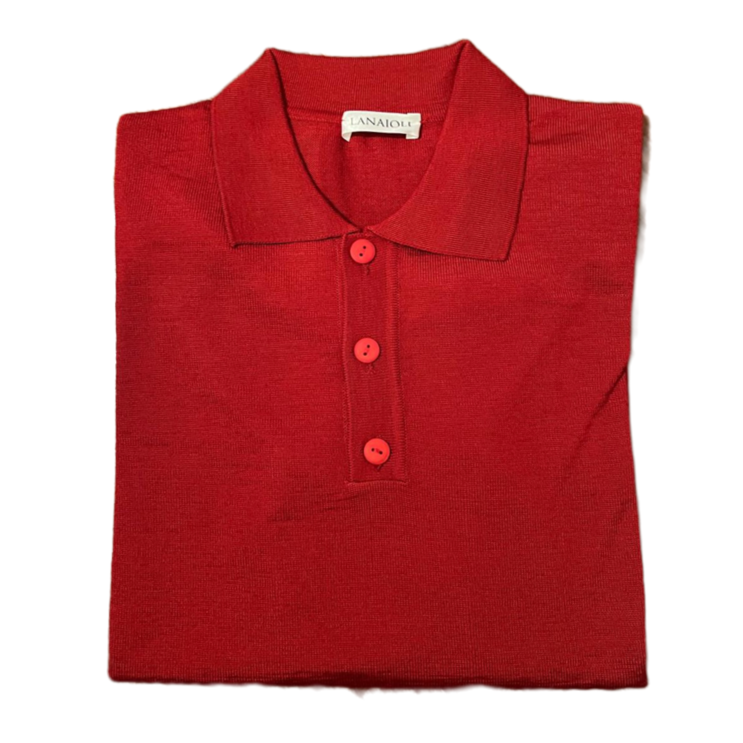 Polo uomo manica lunga in lana merino extrafine-5