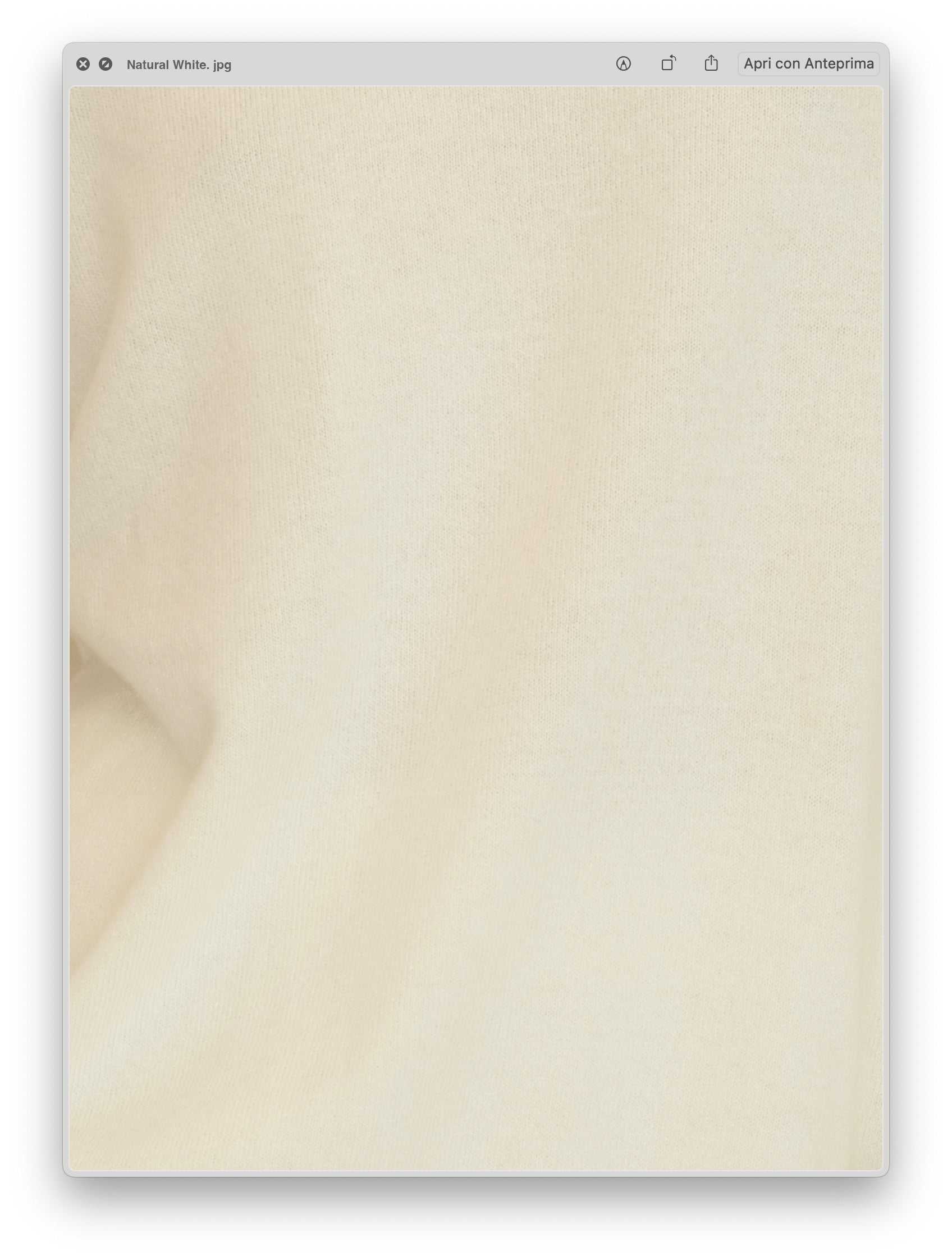 Natural white Cashmere Mix Triangle Scarf fabric close-up. Soft, breathable Italian knitwear ideal for year-round styling.