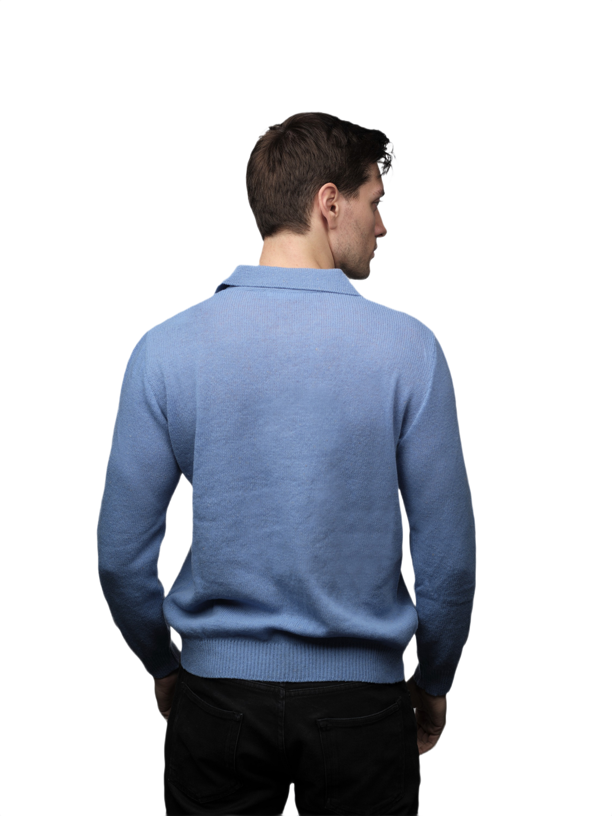 Polo Uomo Manica Lunga Lana Merino Filiera Corta-4
