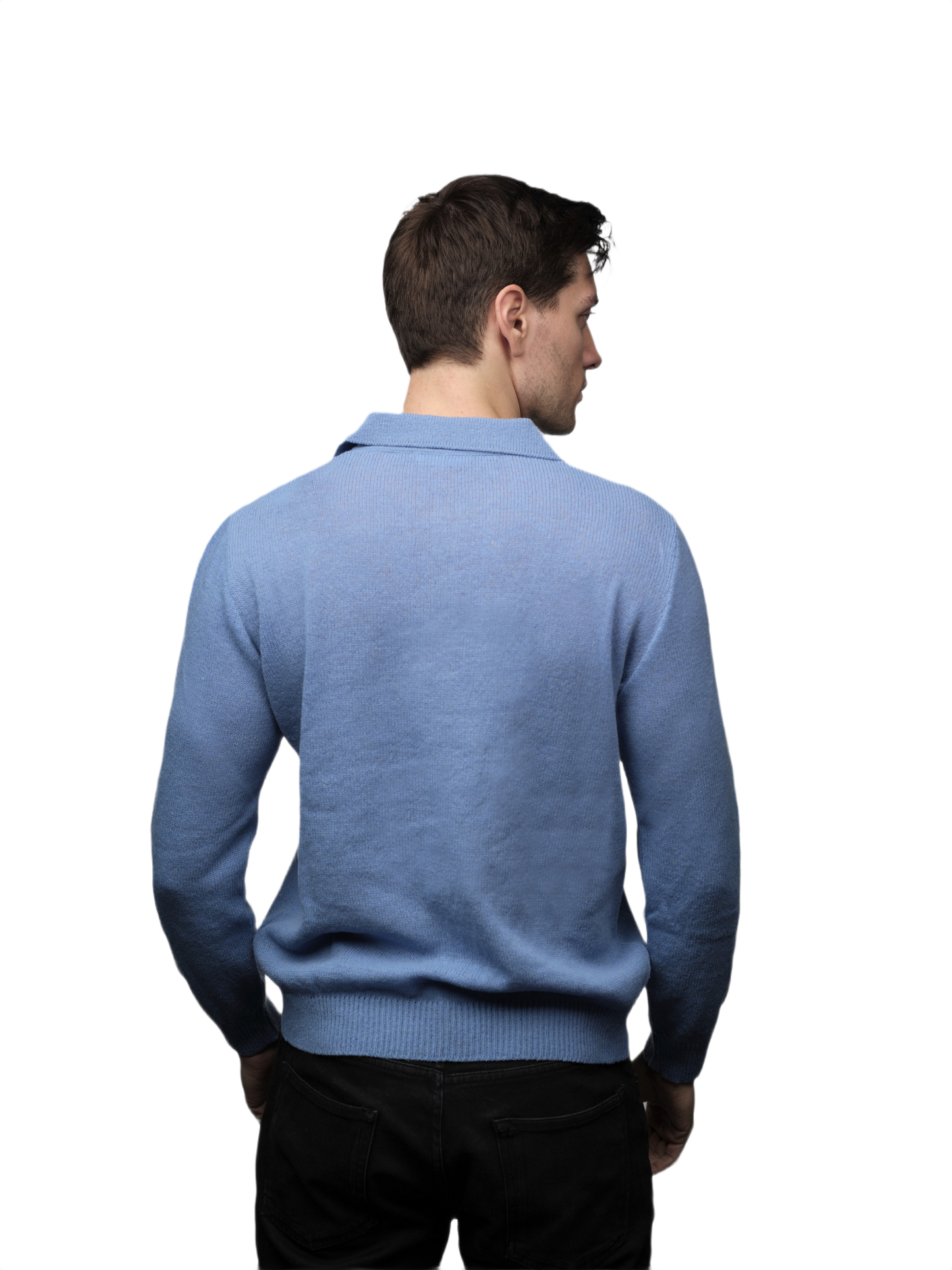 Men's Long-Sleeve Merino Wool Polo