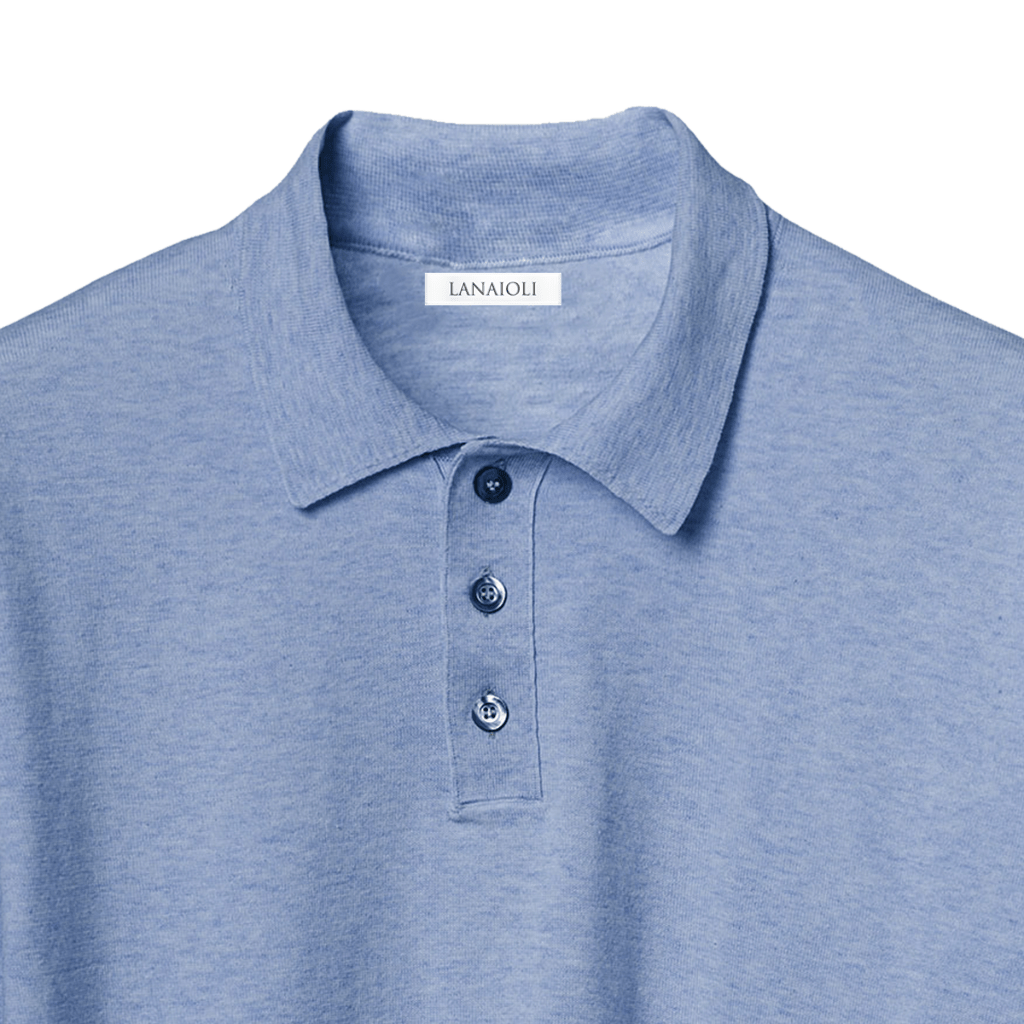 Men's Long Sleeve Polo Shirt Crafted from ELS Cotton