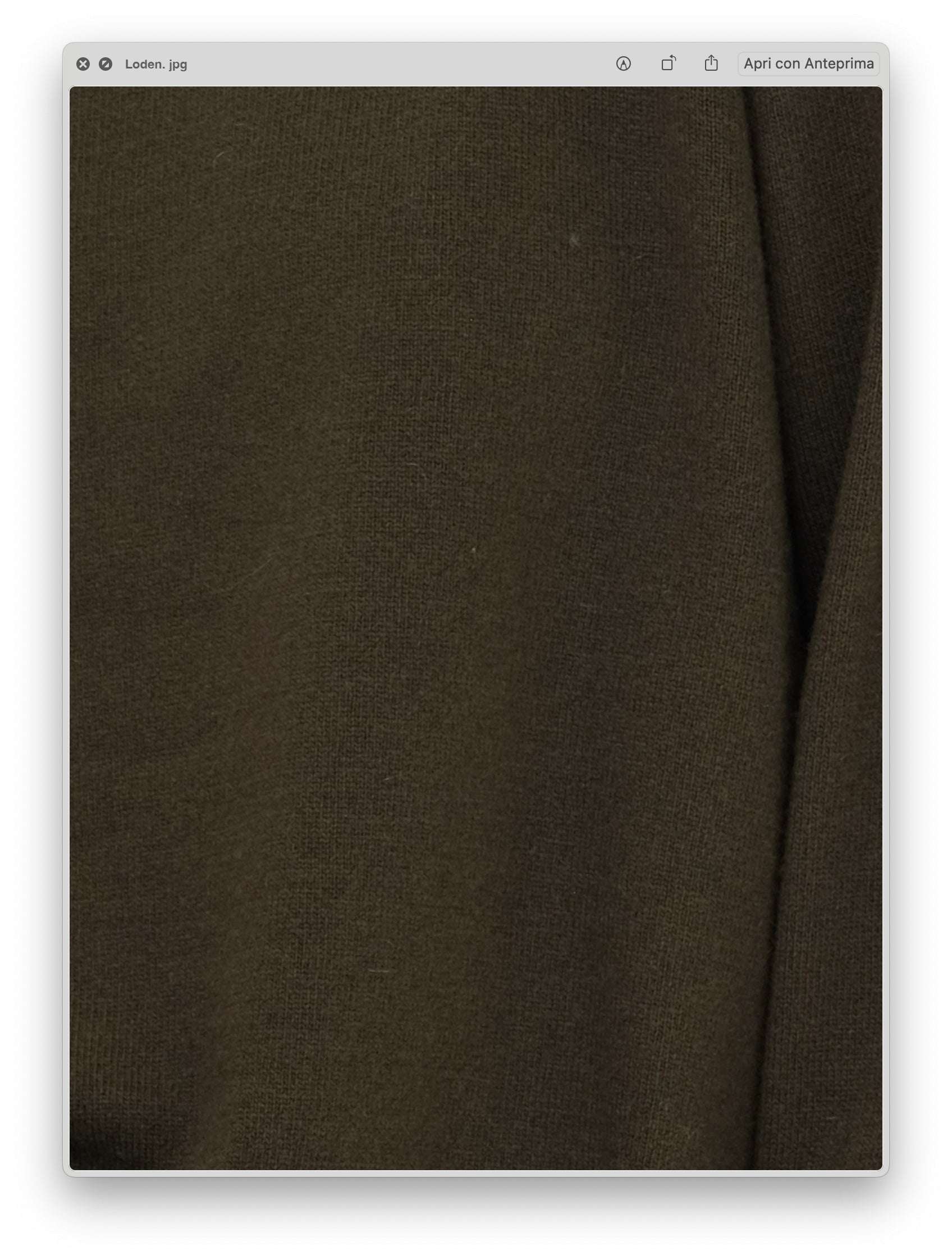 Close-up of 3D Cashmere Mix Wide Legged Light Pants in loden green, highlighting the luxurious texture of Italian wool-cashmere knitwear.