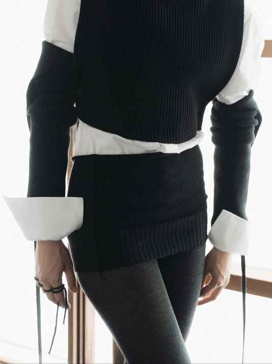 Extra Fine Merino Wool Arm Warmers Italian Knitwear