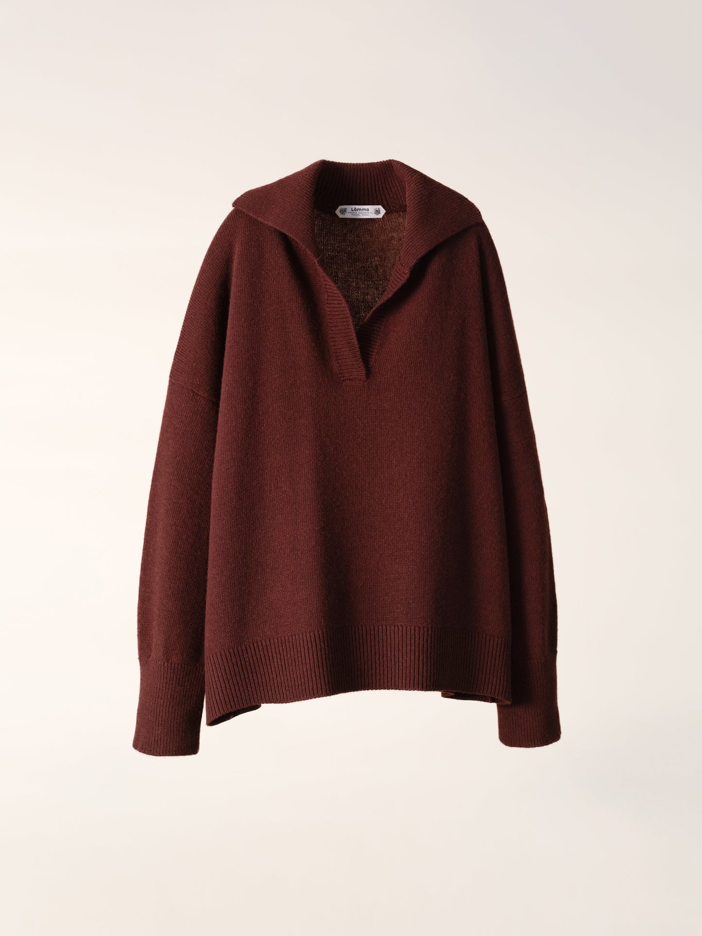 Cashmere Mix Relaxed Polo Italian Artisanal Knitwear