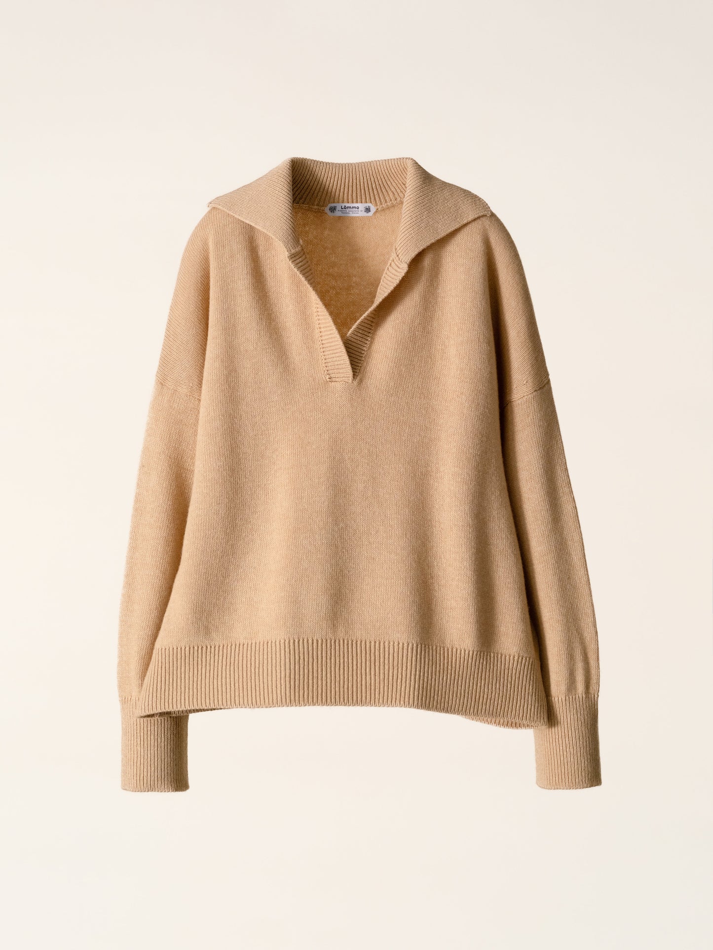 Cashmere Mix Relaxed Polo Italian Artisanal Knitwear