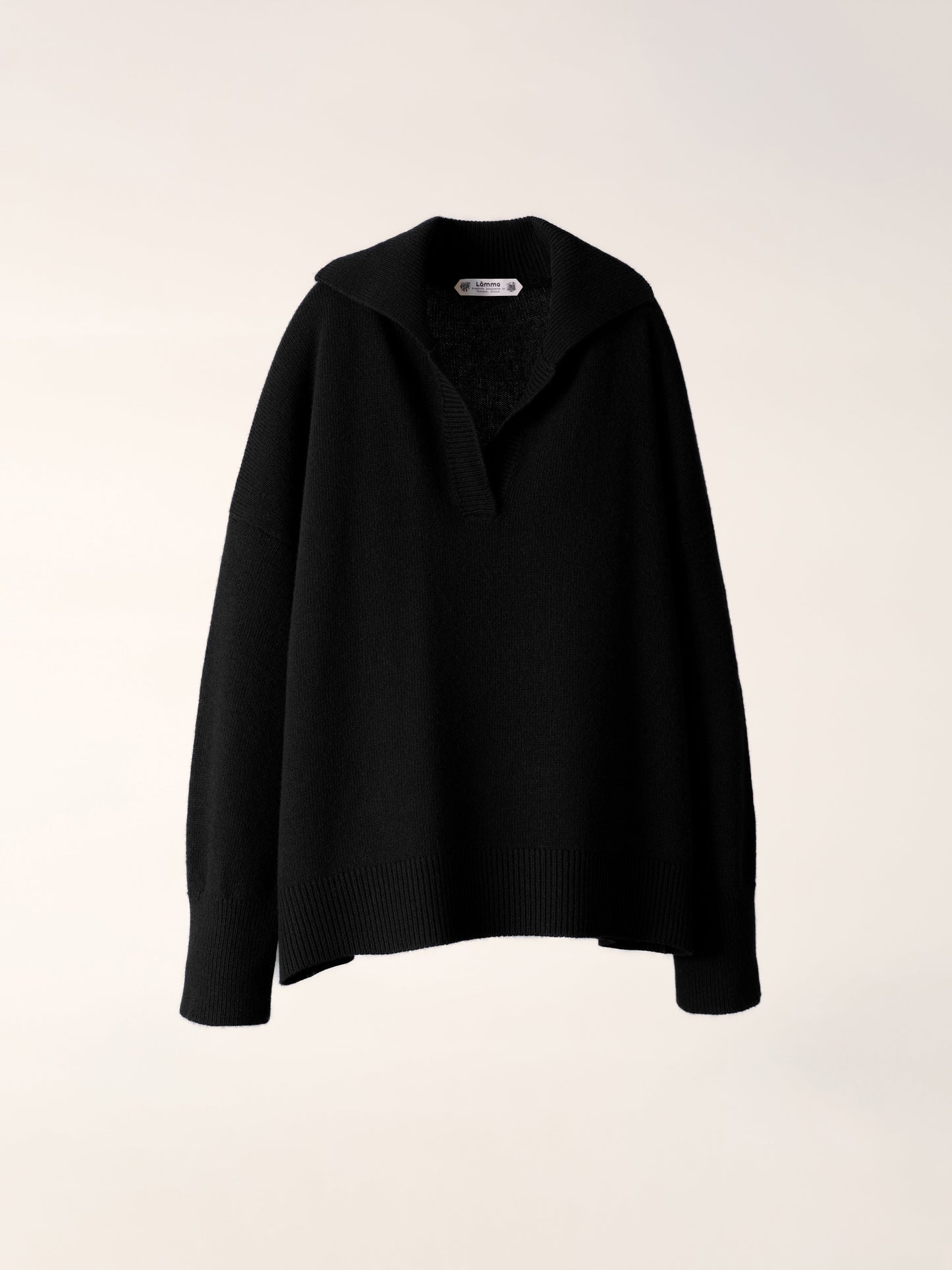 Cashmere Mix Relaxed Polo Italian Artisanal Knitwear