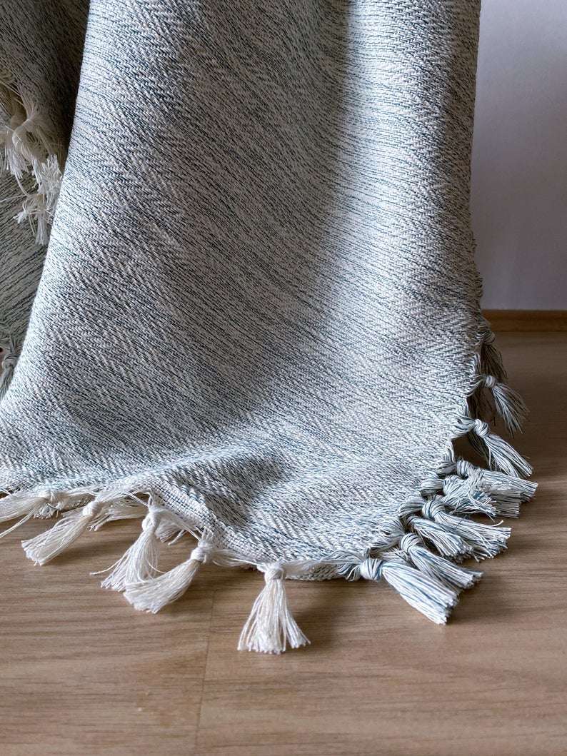 Şirince Artisanal Cotton Blanket handwoven