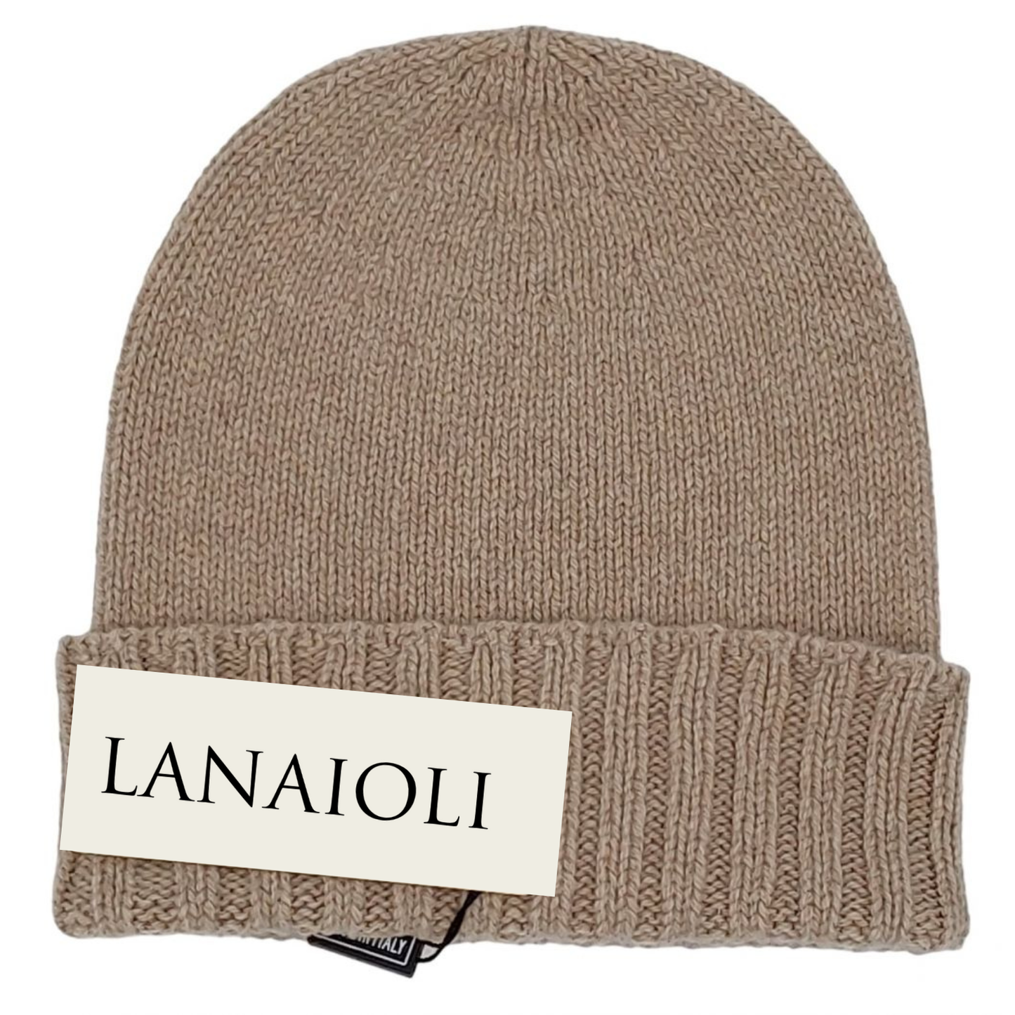Women's Ribbed Edge Beanie - Regenerated Cashmere