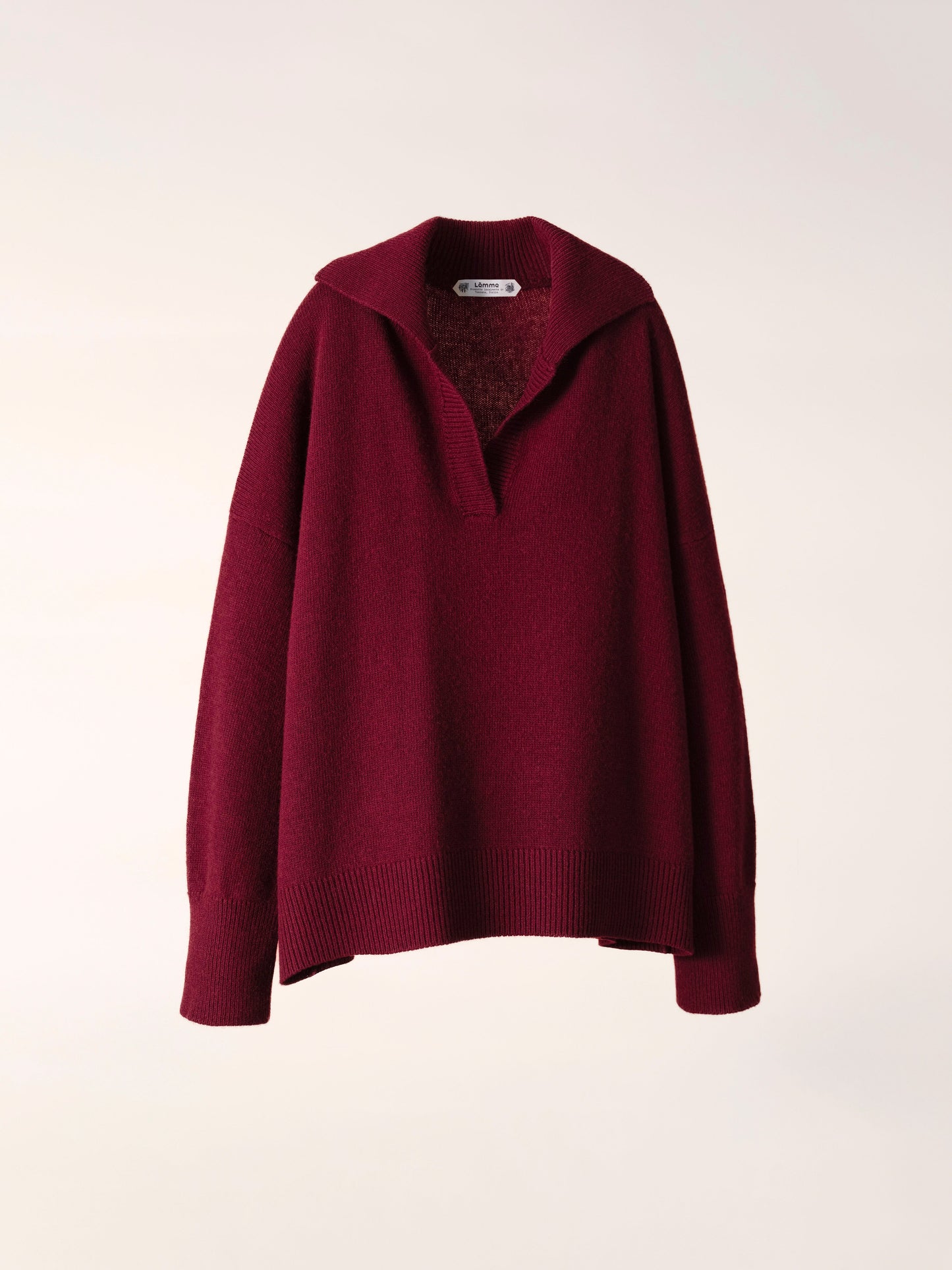 Cashmere Mix Relaxed Polo Italian Artisanal Knitwear