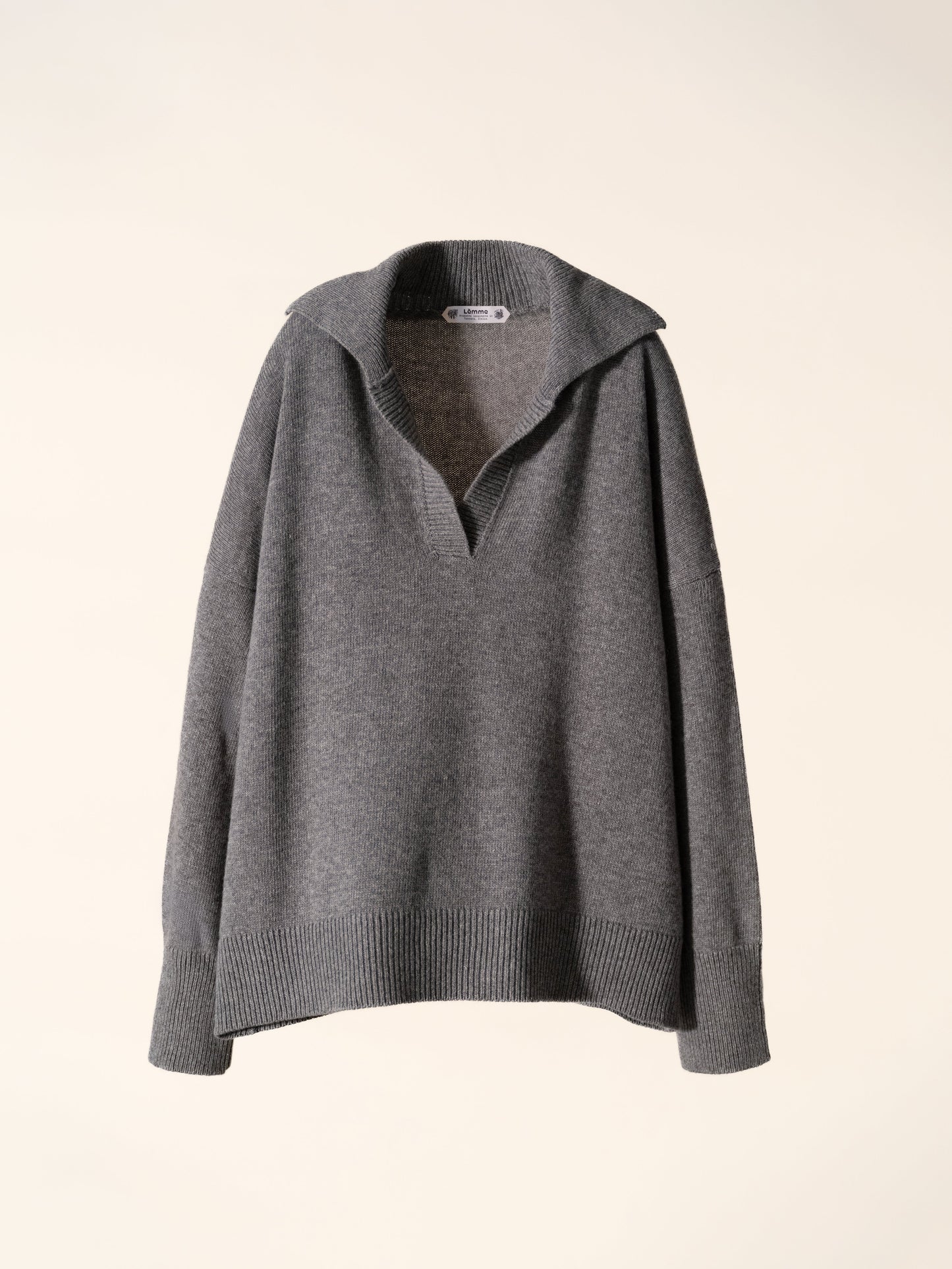 Cashmere Mix Relaxed Polo Italian Artisanal Knitwear