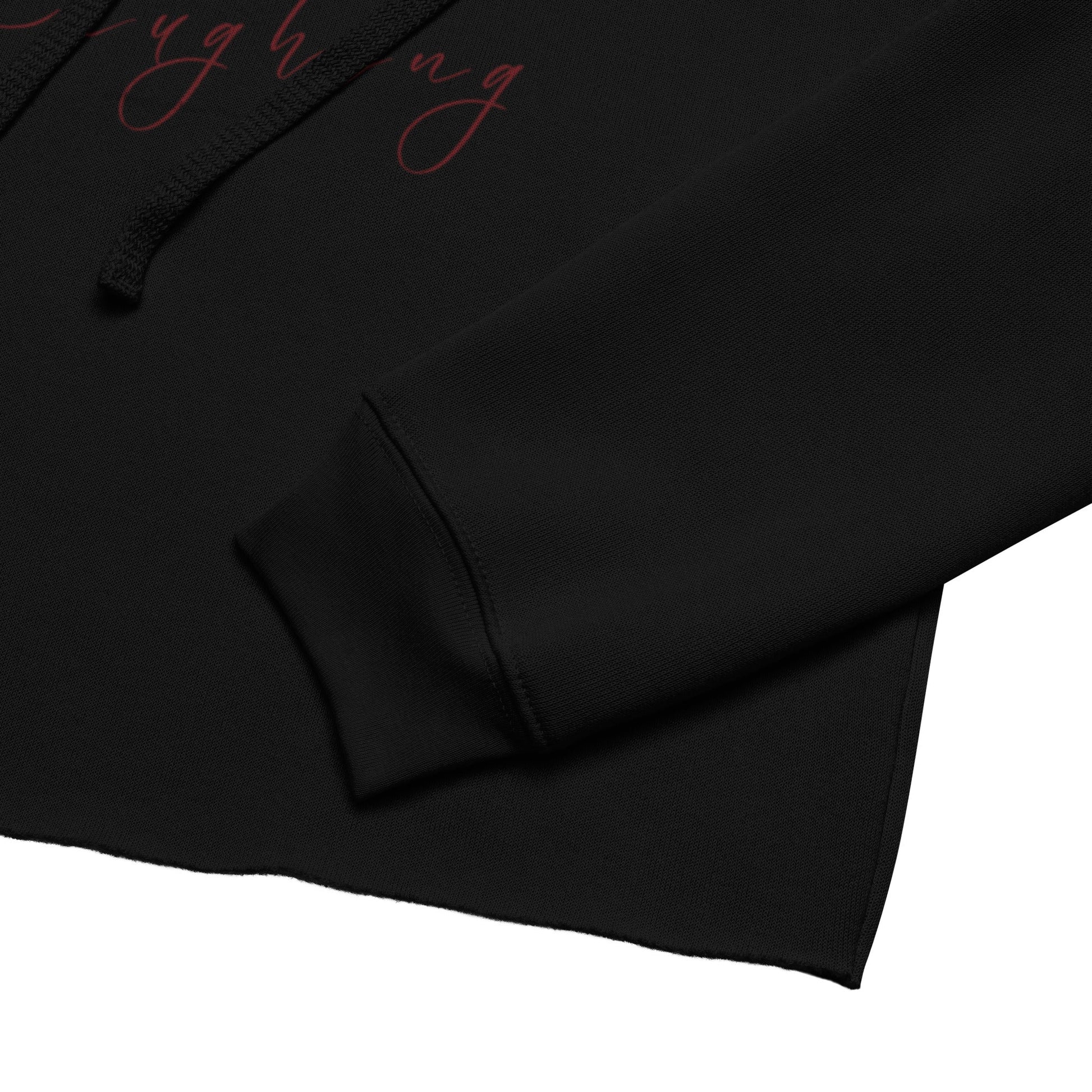 Love Laughing – Women's Cropped Hoodie | Organic Valentine's Design - HenryPawHaven