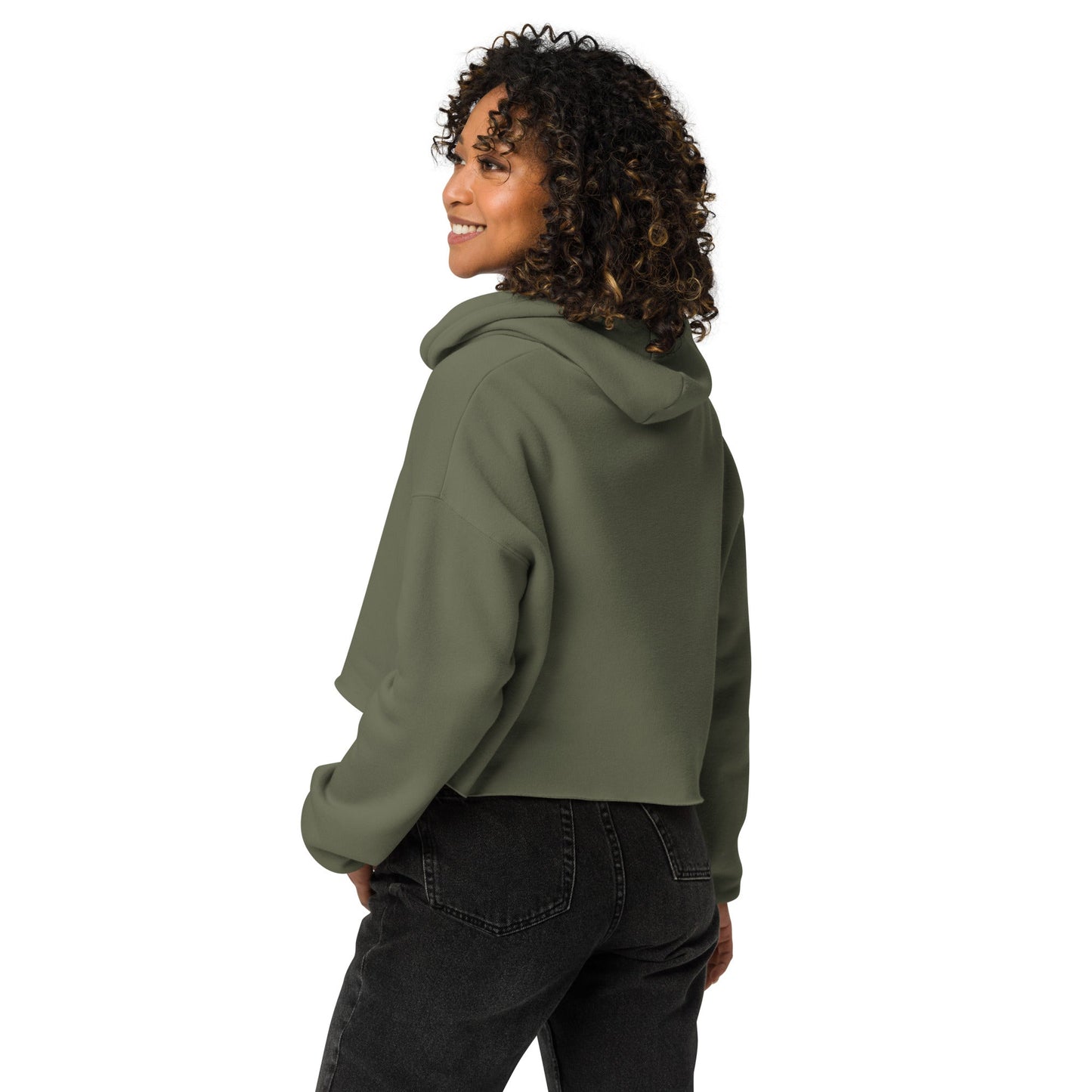 Love Nature – Women's Cropped Hoodie | Organic Valentine's Design - HenryPawHaven
