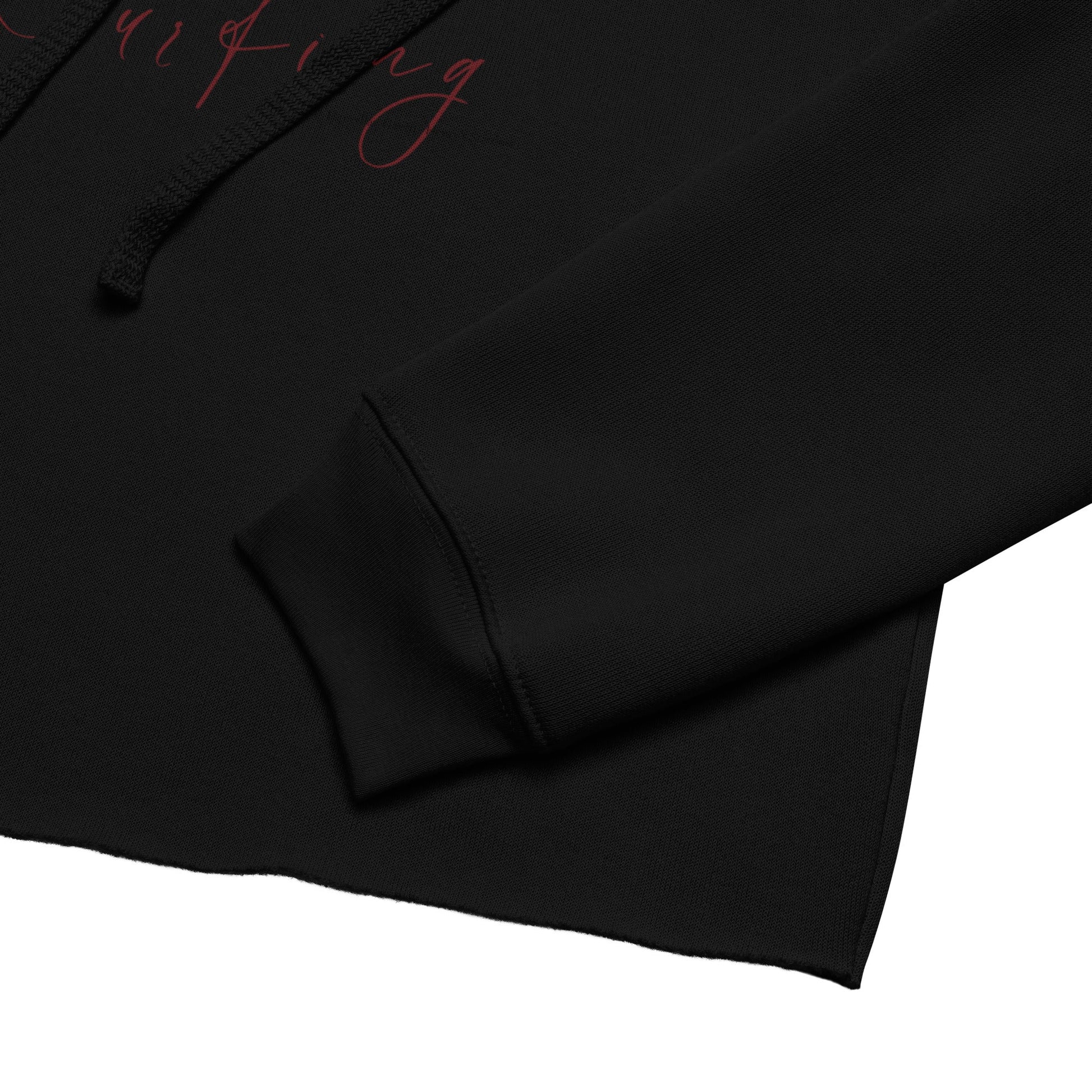 Love Surfing – Women's Cropped Hoodie | Organic Valentine's Design - HenryPawHaven