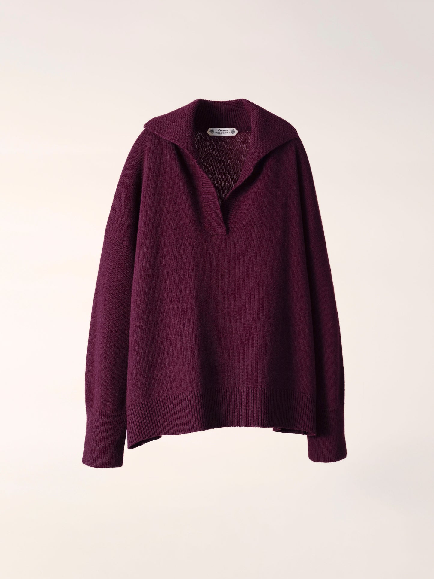 Cashmere Mix Relaxed Polo Italian Artisanal Knitwear